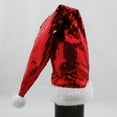 thumbnail image 2 of Sterling 21" Red Sequined Santa Claus Hat Wine Bottle Cover with Faux Fur Cuff, 2 of 2