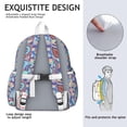 thumbnail image 5 of Paisley Pattern Backpack for School,Cute School Bag,Schoolbag with Adjustable Shoulder Straps & Padded Back,13.4"x11"x4.7", 5 of 6