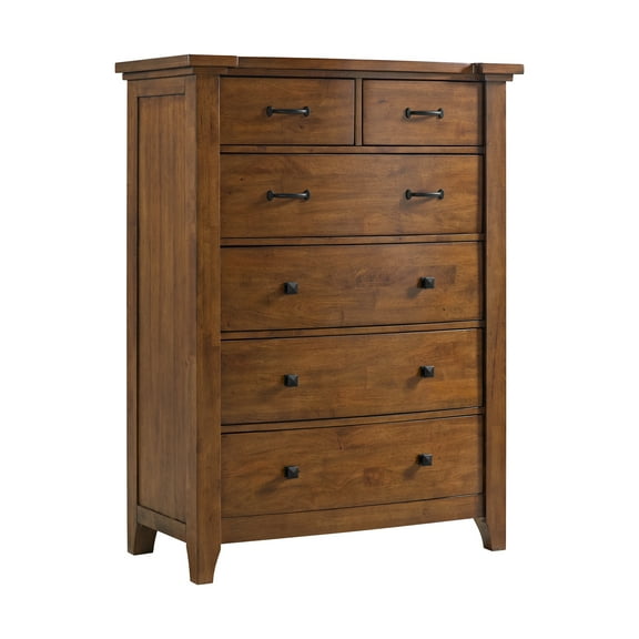 Picket House Furnishings Joseph 6-Drawer Chest in Chestnut
