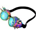 thumbnail image 2 of lunettes Kalidoscopio Cristal Arc-en-ciel Lunettes Steampunk Lunettes De Soudage Lunettes Punk Cosplay, 2 of 5
