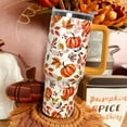 thumbnail image 5 of 40 oz Fall Pumpkin Tumbler Insulated Stainless Tumbler, Autumn Travel Coffee Cup Water Bottle, Fall Stuff Decor Accessories, 5 of 6