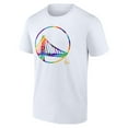 thumbnail image 2 of Men's White Golden State Warriors Team Logo Pride T-Shirt, 2 of 3