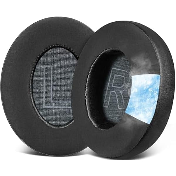 wonima02 Cooling Gel Ear Pads Cushions Replacement for Anker Soundcore Life 2 (Not fit Life 2 Neo)/Q20/Q20+/Q20I/Q20BT Headphones, Ear Pads with High-Density Noise Isolation Foam - Black