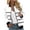White, variant on QATAINLAV Womens Fall Coats Fashion Striped Cardigan Tops Casual Full Zip Long Sleeve Bomber Jackets Outerwear with Pockets, Black, L