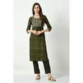 thumbnail image 3 of S MAJIDA Kurta Set for Women Bandhni Polyster Blend Kurta Pant Dupatta with 3/4 Sleeve, 3 of 4