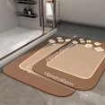 thumbnail image 2 of 1pc Floral Frame Absorbent Non-Slip Bathroom Thickened Flannel Rug Decor,Soft,Quick Drying,Suitable For Indoor/outdoor Use,Bathrooms,Bedrooms,Kitchens,Terrace,Laundry Rooms,16"x24", 2 of 9