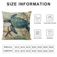 thumbnail image 5 of Chilfamy Mediterranean Nautical Outdoor Throw Pillow Covers Beach Coastal Sea Turtle Octopus Whale Seahorse Cushion Cases Decorative Summer Ocean Decor for Couch Patio Furniture  White, 5 of 5