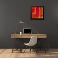 thumbnail image 4 of Mountain, Ricki 20x20 Black Modern Framed Museum Art Print Titled - Warm Ellipses II, 4 of 5