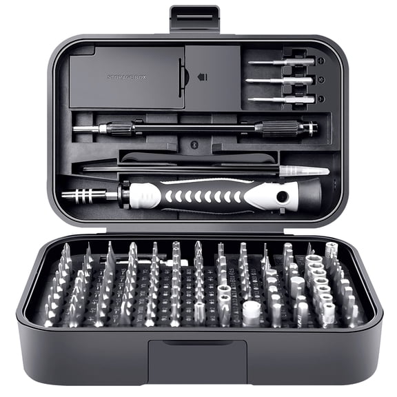 Precision Screwdriver Set, Laptop Repair Tool Kit, Kingsdun 130 in 1 Professional Computer Magnetic Screwdrivers with 120 Bits Torx Star for PC, Xbox, Phone, Switch, Rc Car DIY