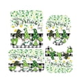 thumbnail image 2 of 4 Pcs St Patricks Day Shower Curtain Set with Non-Slip Rugs, Toilet Lid Cover Bath Mat ,Green Shamrock Gnome Decoration Shower Curtain with 12 Hooks, Durable Waterproof Shower Curtain for Bathroom Set, 2 of 2