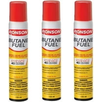 Ronson 135 mL ButaneFuel with Universal Tip (3 Pack)