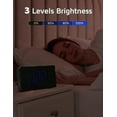 thumbnail image 3 of Projection Alarm Clock, Digital Clock With 180 Rotatable Projector, 3-level Brightness Dimmer, 3 of 5