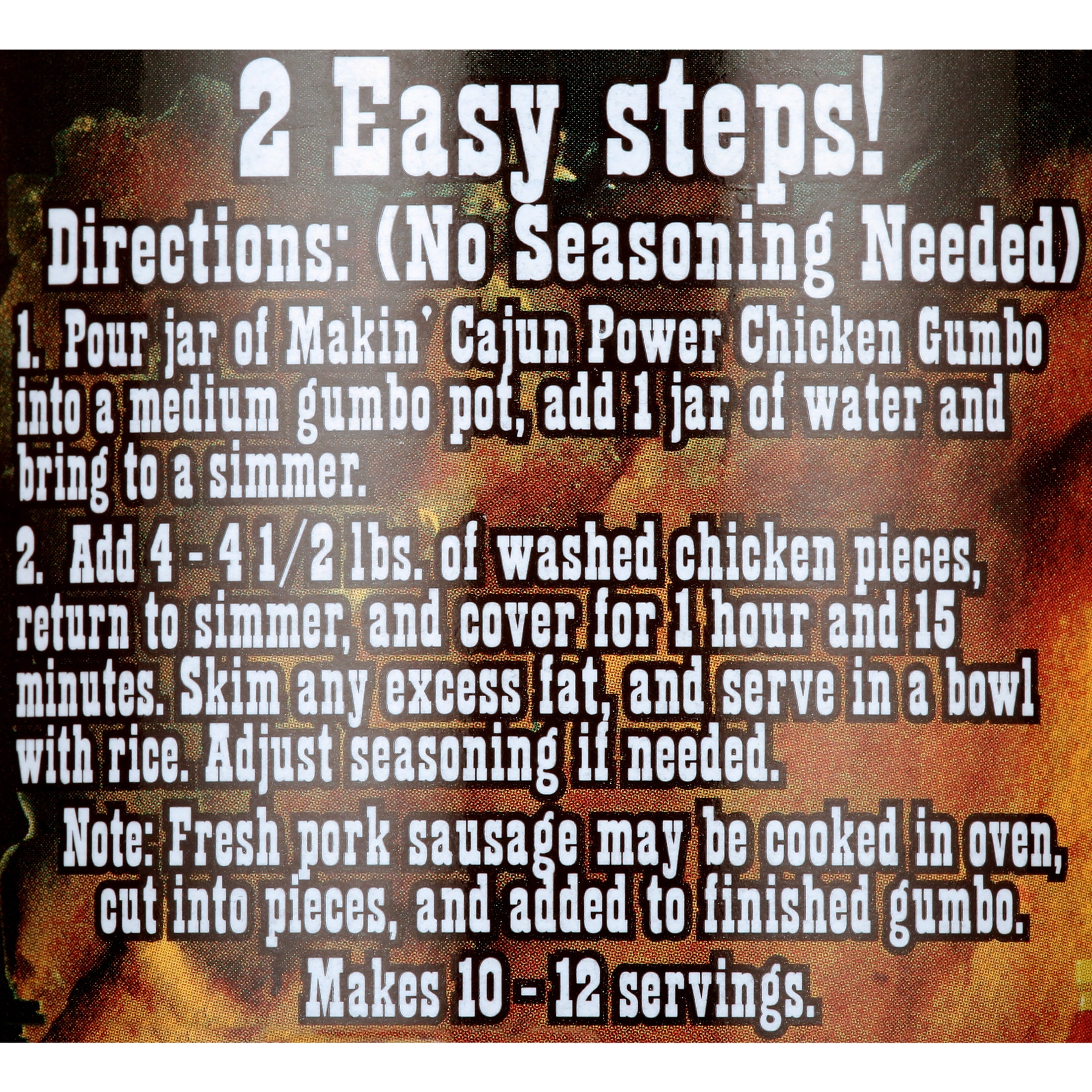 (6 pack) Cajun Power Chicken Gumbo, Spices & Seasoning
