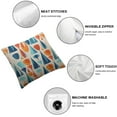 thumbnail image 4 of COMIO  Throw Pillow Cover Mid-Century Drop Shapes in Tones Modern Retro Style Waist Lumbar Throw Pillow case Cushion Cover for Sofa Home Decorative Oblong 2pc, 4 of 6