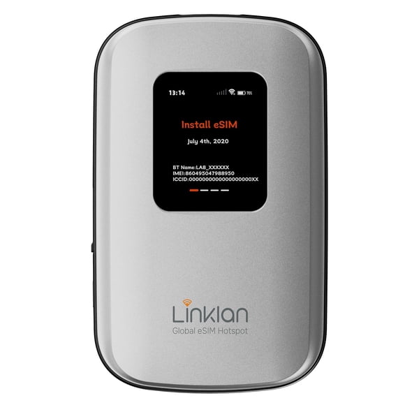 Punto de acceso móvil portátil Linklan eSIM Global WiFi 16 dispositivos