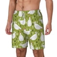 thumbnail image 2 of Gaeub Lovely Chickens Mens Swim Trunks Stretch Beach Shorts Quick Dry for Men Swim Shorts Swimwear with Pockets- 3X-Large, 2 of 9