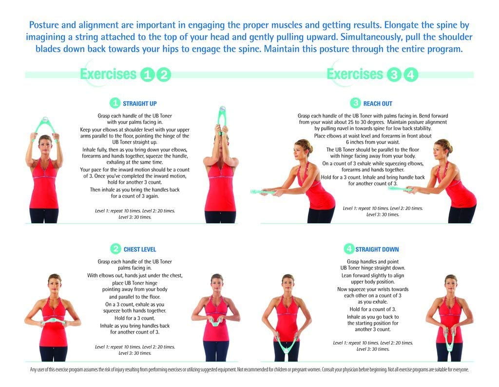 Ub Toner Home Exercise Program For Upper Body Fitness Tone Arms