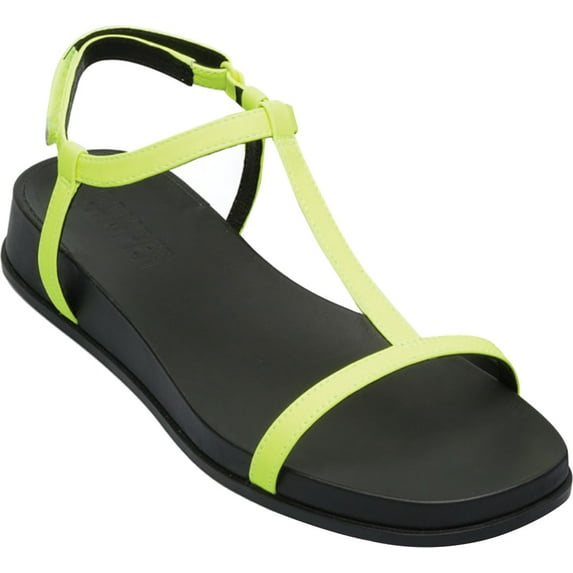 Women's Camper Atonika T Strap Sandal Bright Yellow Calfskin 37 M