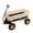 Black, variant on IVV Garden Wagon Cart with Red Steel Tray & Natural Wood Side Panels, Outdoor Utility Cart with Ergonomic Handle and 10" Pneumatic Wheels for Lawn Yard Hillside Transport
