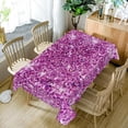thumbnail image 5 of 60x84inches Purple Bokeh Tablecloth Fantasy Purple Spots Sequin (Not Glitter) Rectangle Table Cloth Washable and Wrinkle Free Fabric Table Cover for Banquet Wedding Birthday Party Decoration, 5 of 7