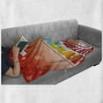 thumbnail image 6 of 13th Birthday Soft Flannel Fleece Throw Blanket, Retro Style Teenage Party Invitation Graphic Design with Bokeh Effect Rays, Cozy Plush for Indoor and Outdoor Use, 60" x 80", Multicolor, by Ambesonne, 6 of 6