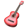 thumbnail image 2 of Hassch 30in Acoustic Guitar, Beginner Starter Kit w/Bag, Strap, Picks, Strings, Capo and Tuner, Pink, 2 of 11