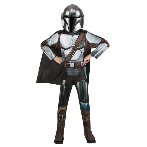 STAR WARS Boys Deluxe Mandalorian Costume, Kids Halloween Costume, Child -