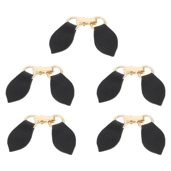 OFFIGAM 5 Pairs Black Metal Buckle Clasps for Sewing, Clothing, Women’s Coats & Jackets, and Easy to Use Fasteners