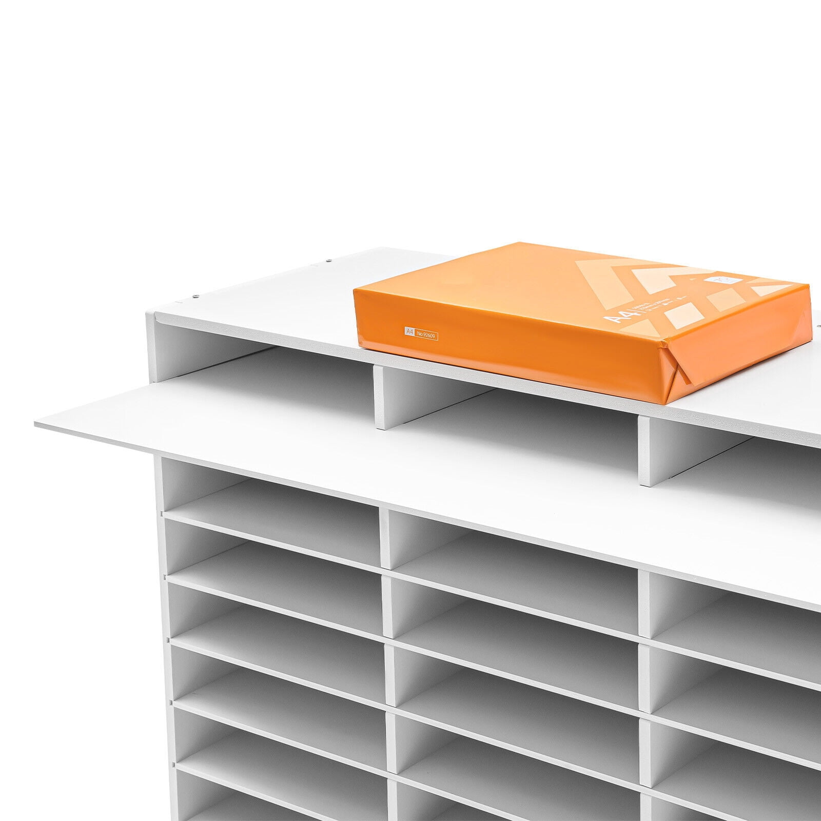 27 Slots Literature Organizer for Classroom,Desktop File Sorter for Office, Mailbox Keeper