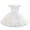 White, variant on Girl's 3D Flower Waist Tulle Dress, Baby Toddler Flower Girl Wedding Dress with Bowknot, Shiny Butterfly Pageant Formal Dress for Birthday Christmas Party, 6M-5Y Black 100