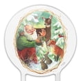 thumbnail image 3 of Acrylic Christmas Holiday Santa Claus Forest Animals Cake Topper Party Decoration for Wedding Anniversary Birthday Graduation, 3 of 7