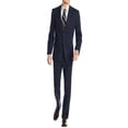 thumbnail image 5 of Mens Ticket Pocket 2-piece Dark Blue Wool Modern Fit Suit, 5 of 5