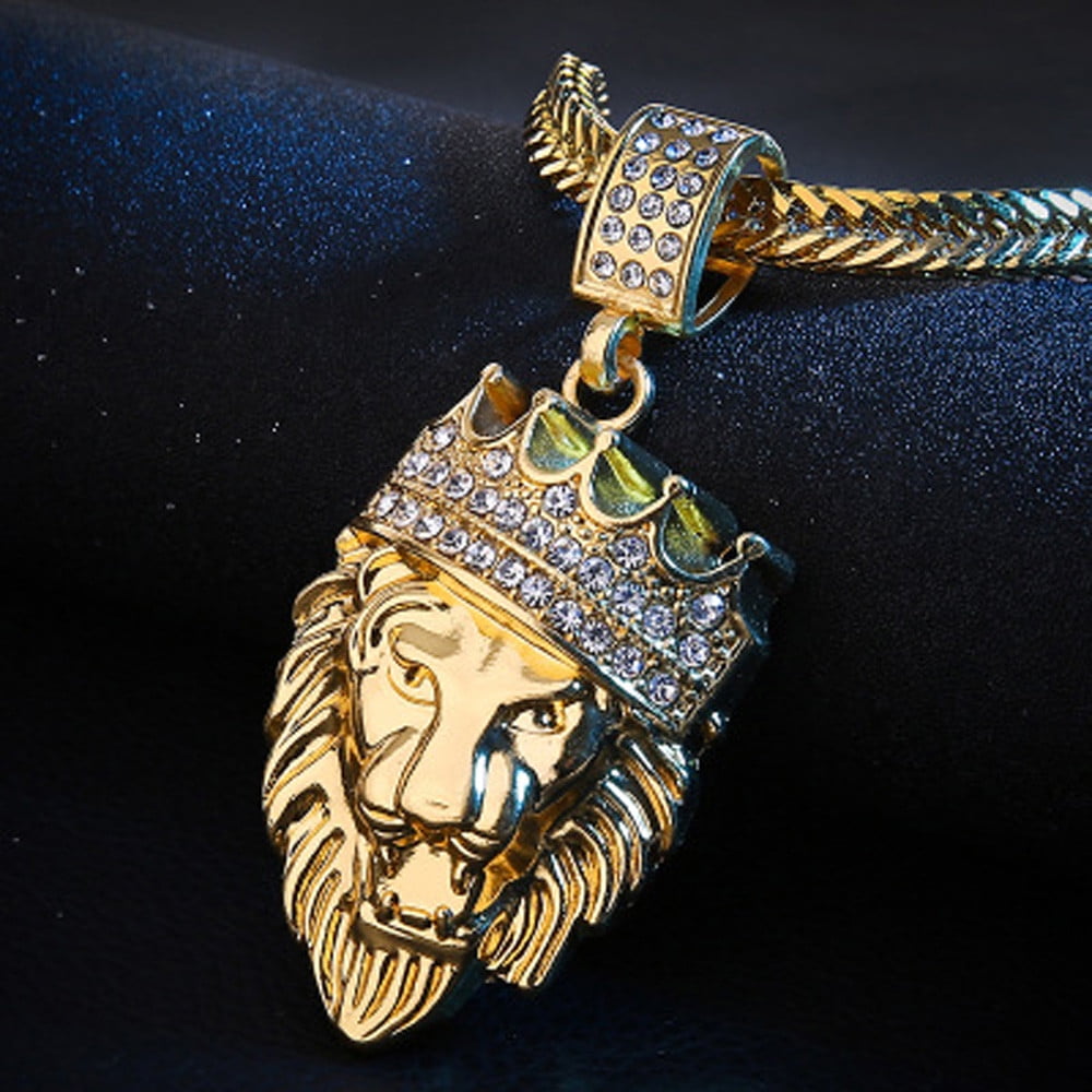 Necklace Gold Supreme Bar Pendant Chain Bling Hip Hop Iced Out U.K SELLER 