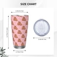 thumbnail image 4 of KLL Heart Capybara Print 40oz Stainless Steel Insulated Car Cup with Spillproof Lid - Keep Your Drink Hot or Cold on the Go-Straw Three-piece Set, 4 of 8
