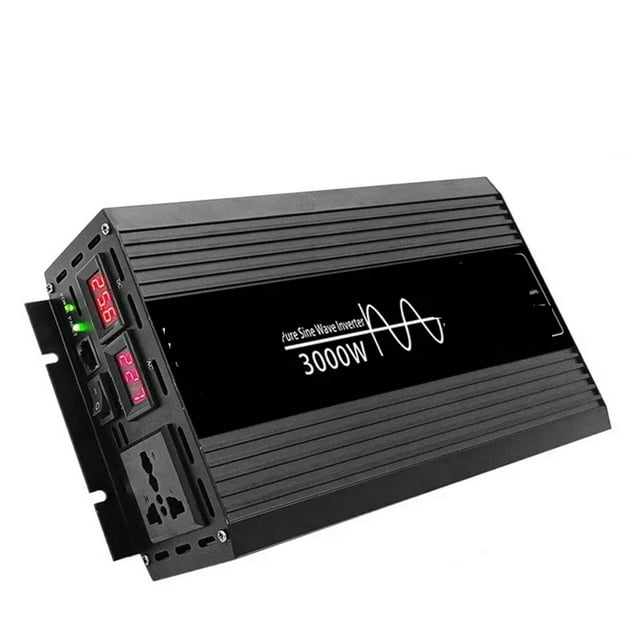 Pure Sine Wave Inverter 2000W 3000W Power Converter Solar Inverter DC12V To AC 220 ,Advanced Charging Protection Design