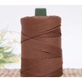 thumbnail image 1 of 4mm Colored Ice Silk Cord Twisted Woven Rope Hollow Thread Craft Decorative DIY Handmade Bag Drawstring Belt Accessories (Deep khaki), 1 of 6