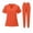 Saffron #6, variant on Scrub Set for Women Short Sleeve V Neck Medical Scrub Tops & Jogger Taper Pants Solid Healthcare Breathable 2 Pieces Outfit, XL