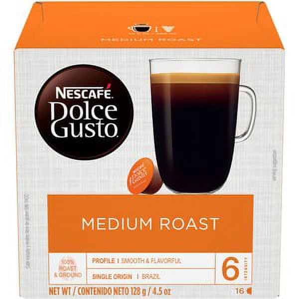 Nescafe Dolce Gusto Medium Roast Coffee Capsules Colombia Brazilian Ethiopian Blend Arabica Walmart