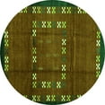 thumbnail image 1 of Ahgly Company Indoor Round Abstract Green Contemporary Area Rugs, 4' Round, 1 of 1