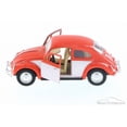 thumbnail image 3 of 1967 Volkswagen Classical Beetle Hard Top, Orange w/ White - Kinsmart 5373D - 1/32 Scale Diecast Model Toy Car (Brand New but NO BOX), 3 of 4