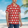 thumbnail image 5 of Balery Cute Baseball Print Men's Hawaiian Shirts Short Sleeve Beach Shirt Relaxed Fit Vacation Button Down Shirts-Medium, 5 of 9