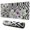 Pioneer Flower Floral-1, variant on Long Mouse Pads for Desk,Pioneer Flower Floral Print Pattern Desk Mats on Top Of Desks, Desk Mouse Pad Extra Large with 3mm Non-Slip Base and Stitched Edge for Gaming,Office,Work,Home 31.5"x11.8"