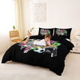 thumbnail image 3 of Erosebridal Football Soccer Sport Duvet Cover Set,Kids Ball Games Bedding Full For Boys Girls,Reversible Black 3 Pieces,No Comforter, 3 of 6