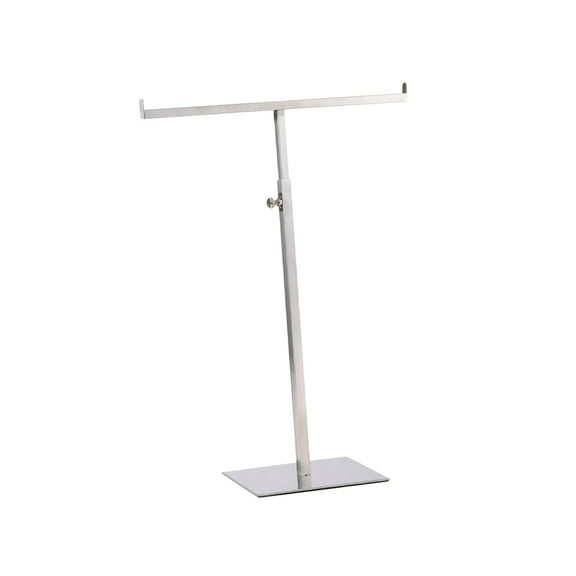 Segolike Purse Display Stand,Height Adjustable,Jewelry , for Long Necklaces,Handbag Display Stand T Shaped Display Stand for Home , brushed argent