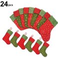 thumbnail image 1 of 24pcs calcetines navideños cuerpo rojo + cuerpo verde Vhermosa ZFSDFLD52, 1 of 4