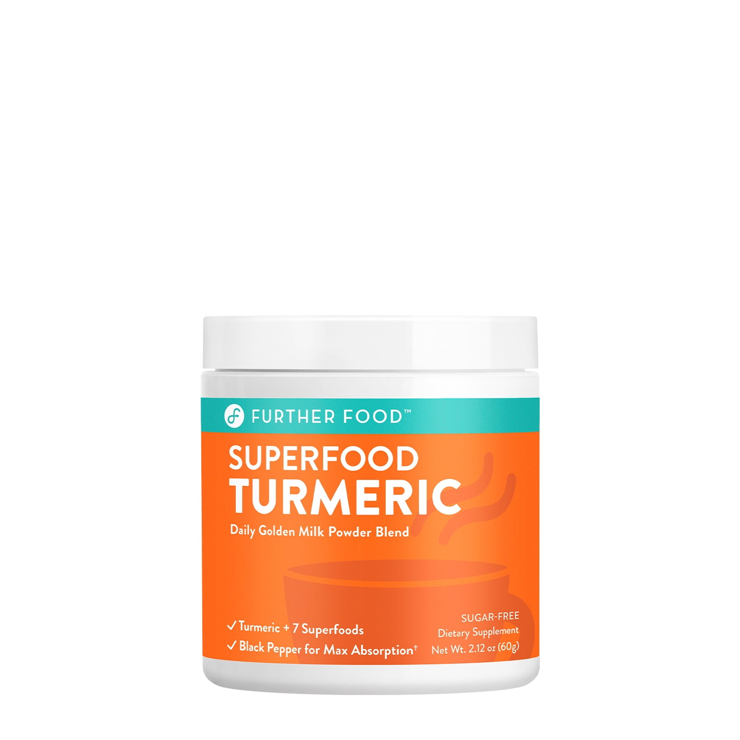 Further Food Superfood Turmeric Golden Milk Powder Blend, 30 Day Supply