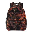 thumbnail image 1 of Disketp Dark Skull King Throne Mochila Estampada para Hombre y Mujer – Mochila Ligera Clásica con Múltiples Bolsillos para Universidad, Trabajo y Viajes-One Size, 1 of 5