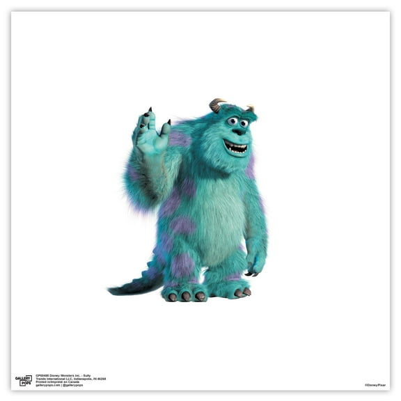 Gallery Pops Disney Pixar Monsters Inc. - Sully Wall Art, Unframed Version, 12" x 12"