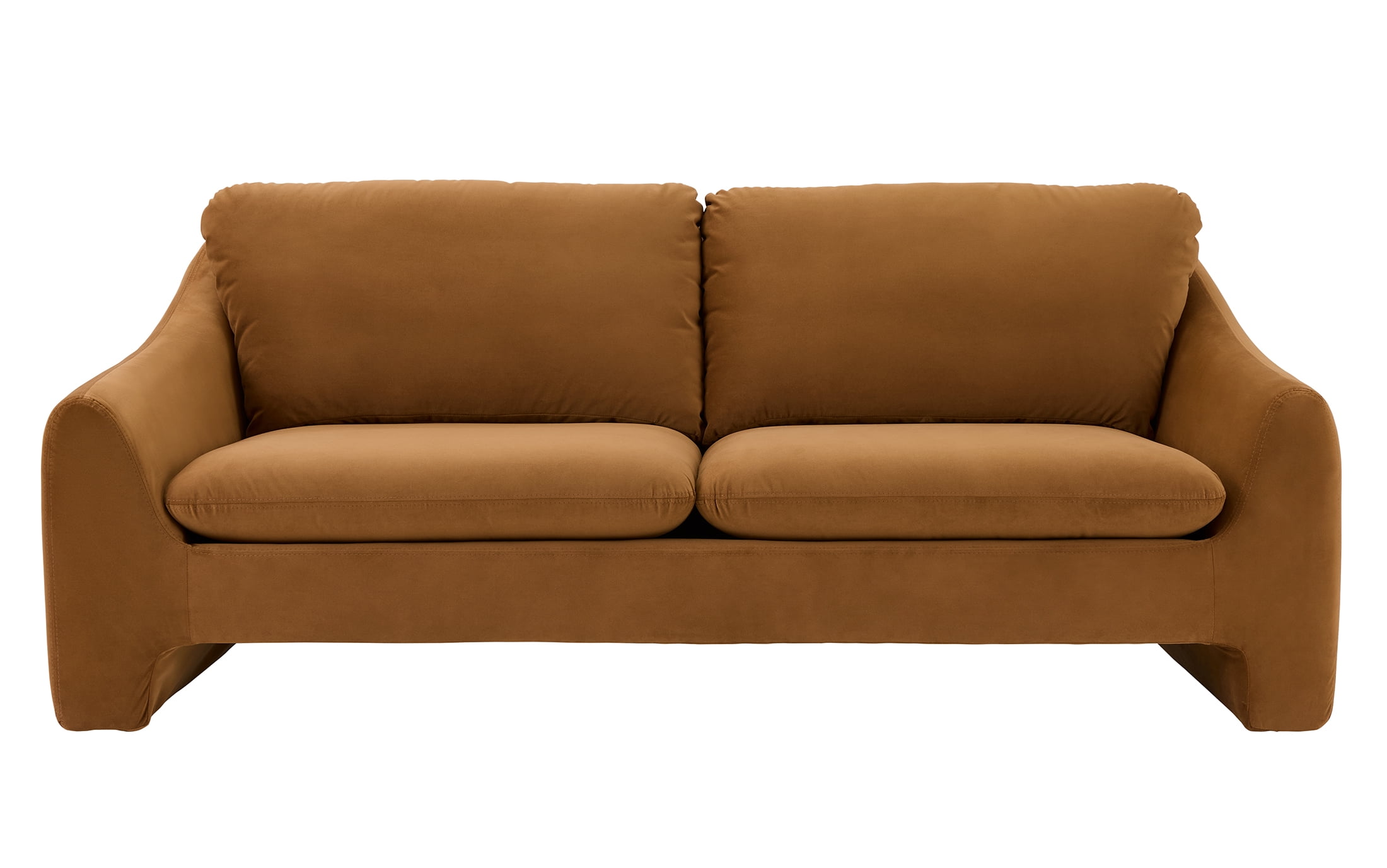 Better Homes & Gardens Emerson Sofa, Ochre Velvet