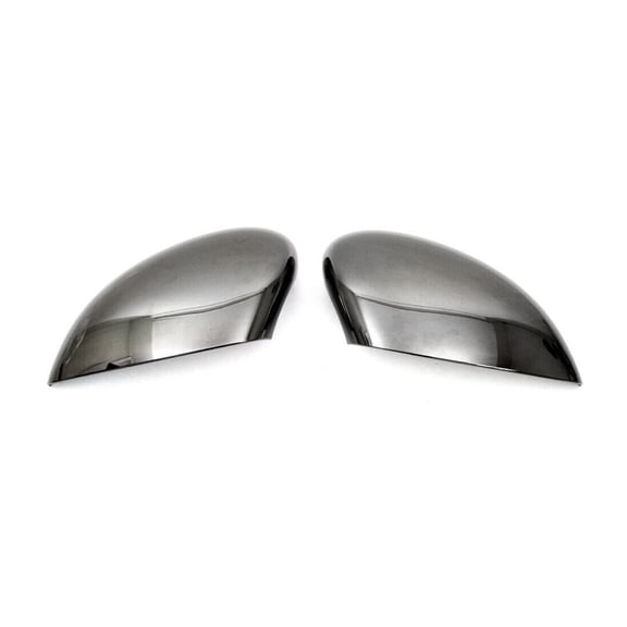 Side Mirror Cover Caps Fits Ford Fiesta / B-Max 2011-2019 Dark 2 Pcs